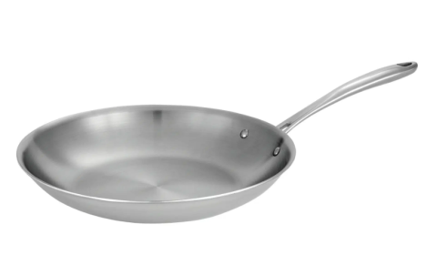 Tri-Ply Clad 12 in Stainless Steel Fry Pan