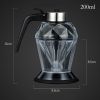 200ml Diamond Oil Dispenser Can Olive Oil Glass Bottle With Holder Sauce Vinegar Kitchen Utensil Organizer And Storage Container