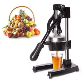 Citrus Pomegranate Juicer Labor-saving Manual Fruit Juicer Press Fruit Squeezer with Stable Non-slip Base;  Black