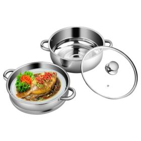 Home Kitchen 2 Tier Stainless Steel Steamer Cookware Boiler