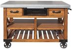 Kailey Kitchen Cart; Antique Oak YF