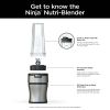 Ninja Nutri-Blender BN300 700-Watt Personal Blender 2 20 oz Dishwasher-Safe To-Go Cups