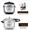 New Stainless Pressure Cooker Steamer Double Layer Pans Pots for Instant Pot