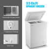 3.5 Cubic Chest Refrigerator zer Feet with Removable Storage Basket Deep Compact zer