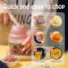 1pc Wireless Electric Mini Pink Garlic Chopper; 250ML Small Food Processor For Chopping Garlic; Ginger; Chili; Minced Meat; Onion; Etc