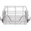 Pull-Out Wire Baskets 2 pcs Silver 15.7"