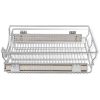 Pull-Out Wire Baskets 2 pcs Silver 19.7"