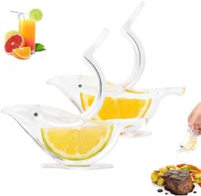 Manual Lemon Juicer Stainless Steel Lemon Squeezer Bird Shape Lemon Juicer Portable Hand Fruit Press for Citrus Orange Lime Pomegranate (Color: juicer2)