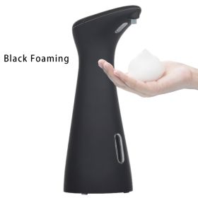 Automatic Liquid or Foam Soap Dispenser Intelligent Infrared Induction foam Hand Washing Machine for Kitchen Bathroom Dispenser (Color: Black Foam)