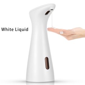 Automatic Liquid or Foam Soap Dispenser Intelligent Infrared Induction foam Hand Washing Machine for Kitchen Bathroom Dispenser (Color: White Liquid)