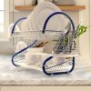 Multiful Functions Houseware Kitchen Storage Stainless Iron Shelf Dish Rack