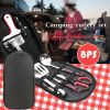 Camp Kitchen Cooking Utensil Set Travel Organizer Grill Accessories