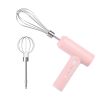 Electric Egg Beater With 2 Wire Beaters Portable Food Blender Whisk 3 Speeds Handheld Food Mixer ,USB Rechargeable Handheld Egg Beater