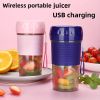 Portable Electric Fruit Juicer Rechargeable Mini Juicer Small Fruit Household Automatic Portable Travel Juicer Easy To Clean Rechargeable Small Fruit