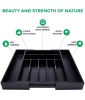 Adjustable Expandable Kitchen Utensils Drawer Organizer  For Bamboo Flatware Organizer